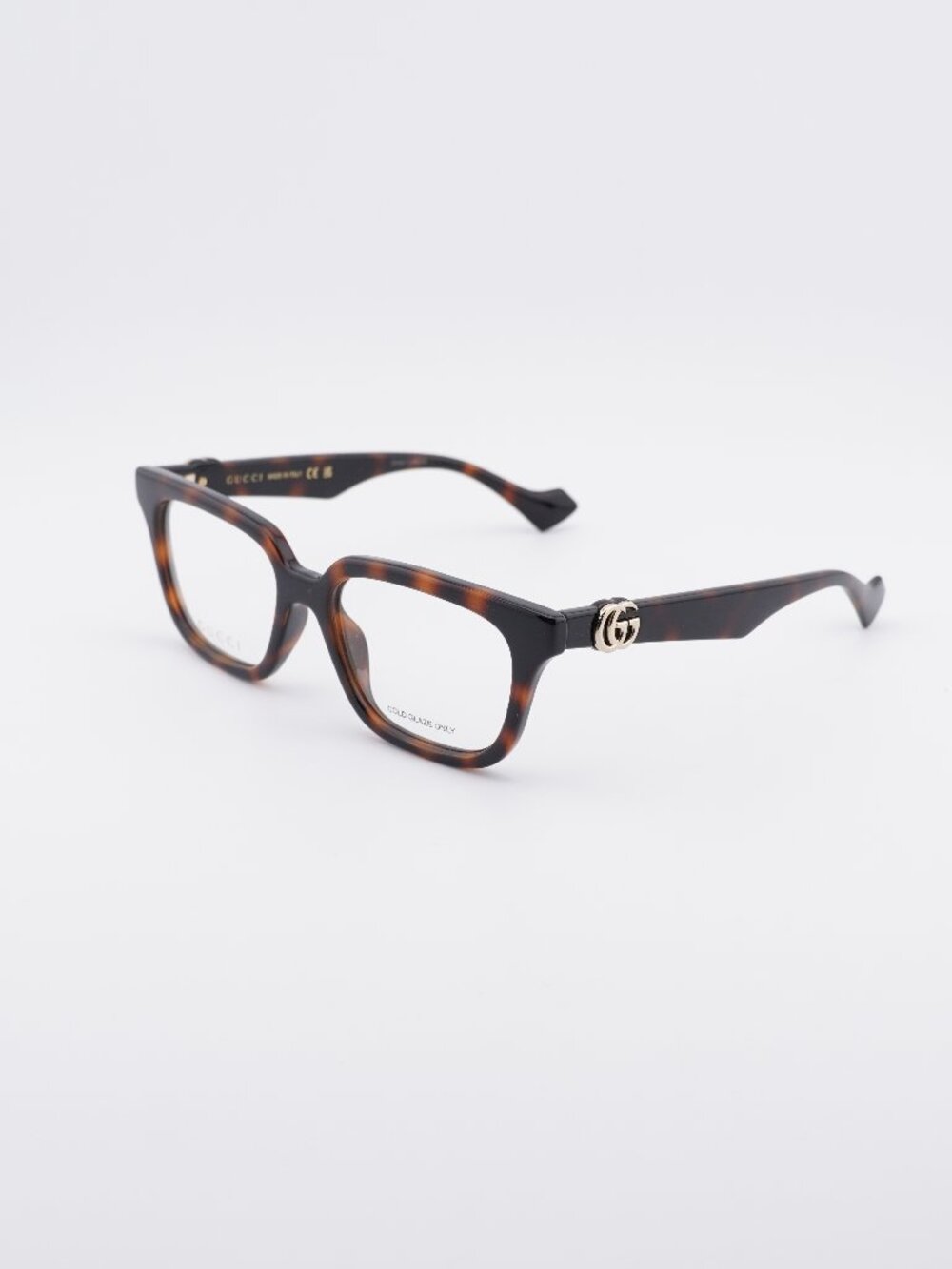 Gucci GG1536O 006 Eyeglasses Havana 53mm Square Frame